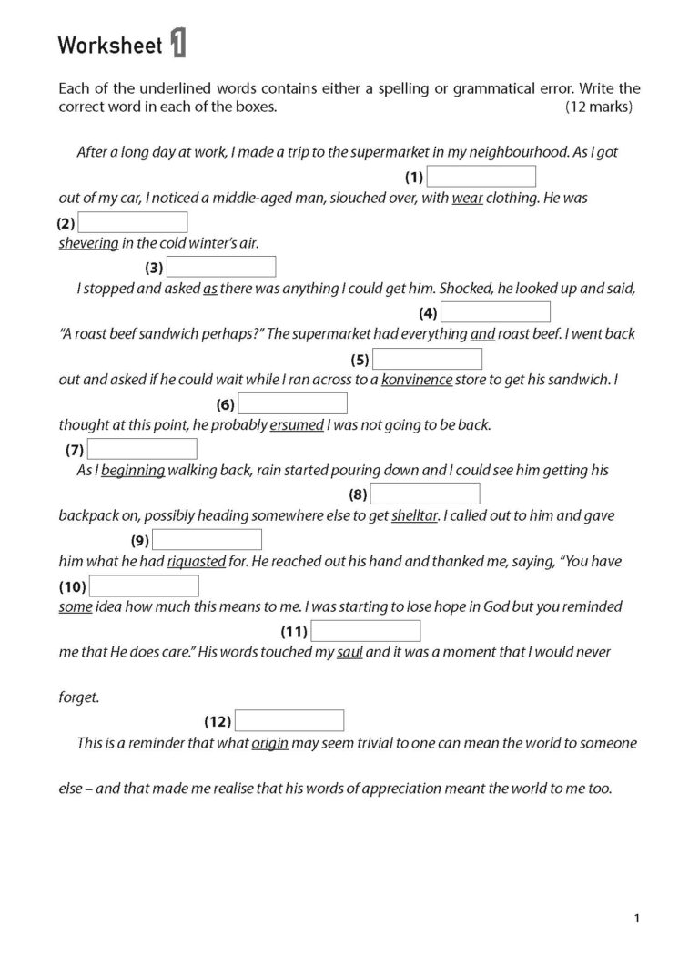 100 English Worksheets Primary 5 U0026 6 Editing CPD Singapore Education Services Pte Ltd