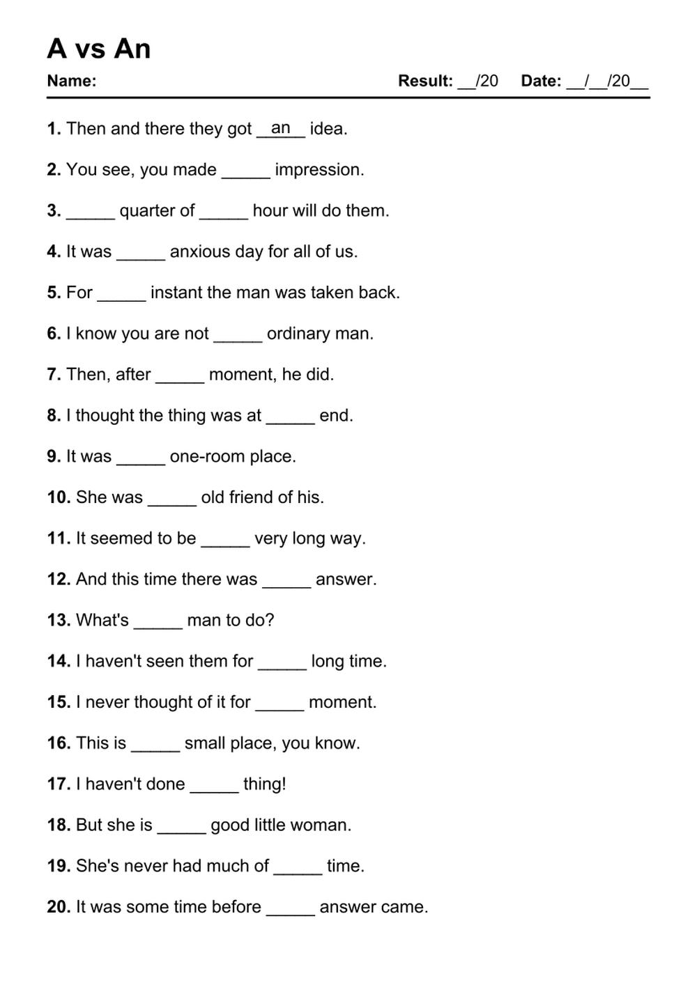 See And Saw Grammar Worksheets