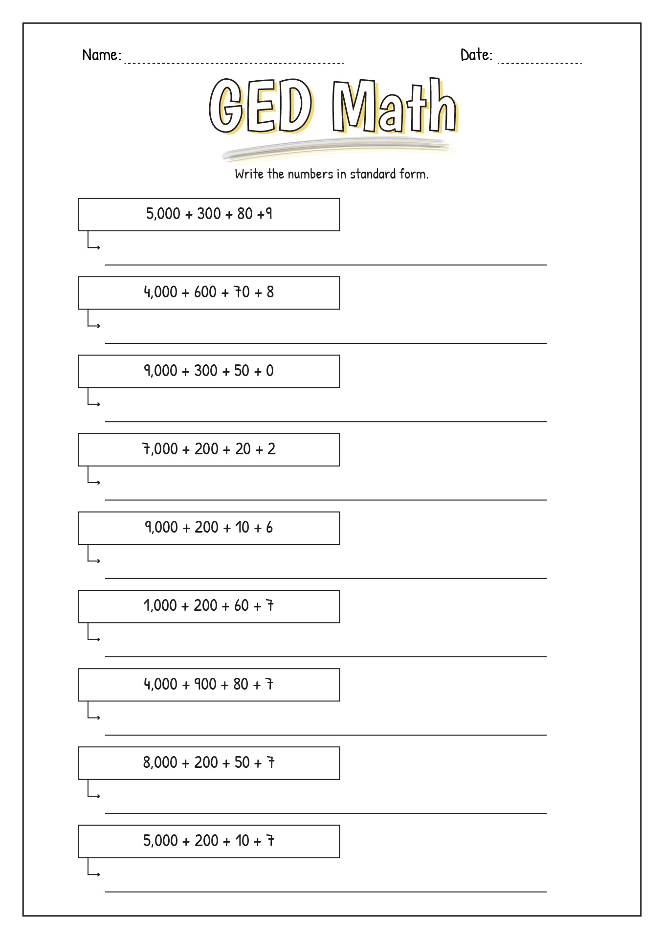 Ged Grammar Worksheets Ged Grammar Worksheets