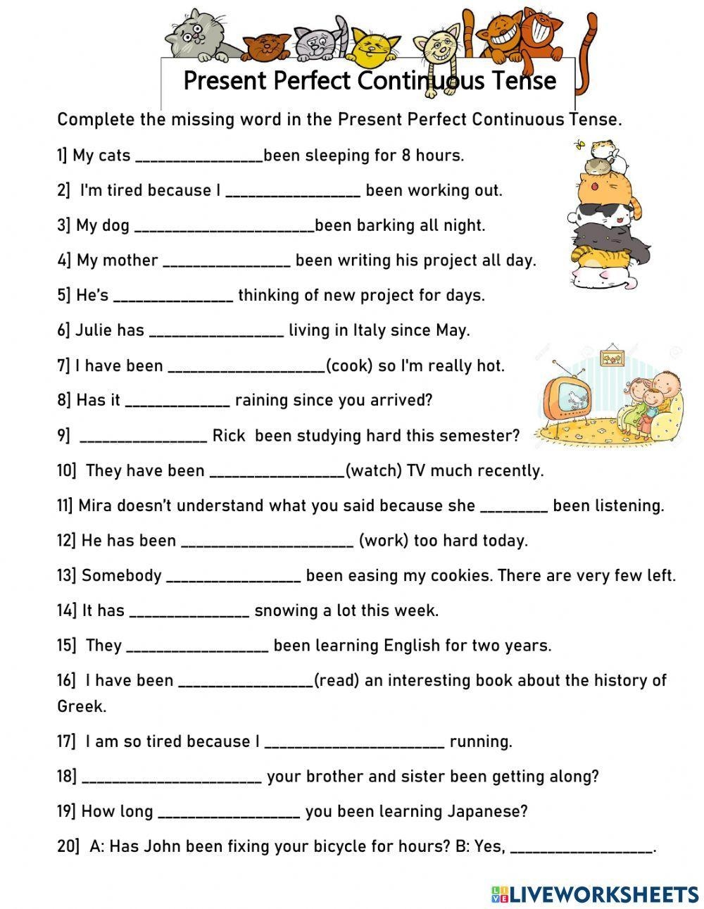 1123362 Present Perfect Continuous Tense Supawadee 1123362 Present Perfect Continuous Tense Supawadee