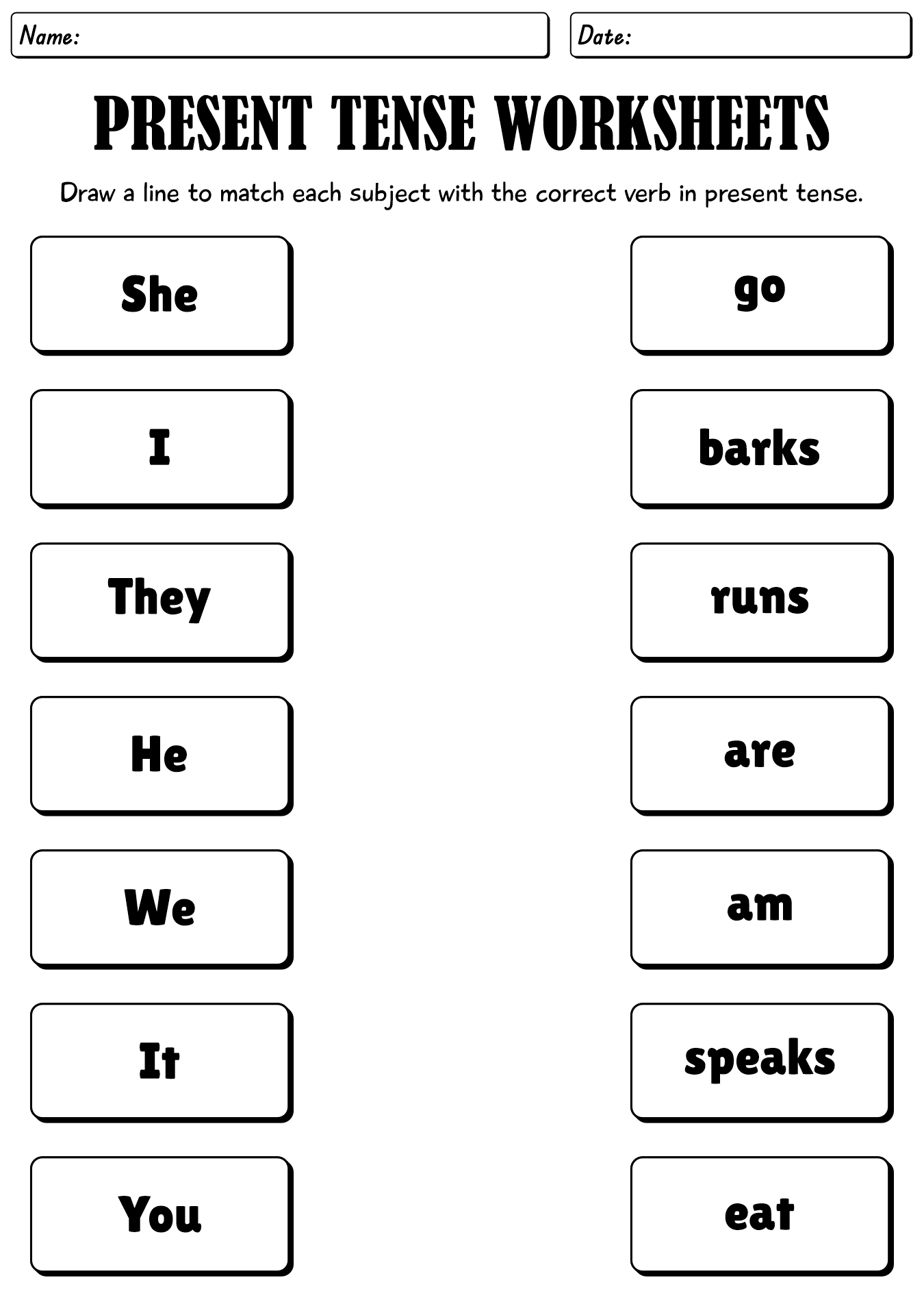 12 Conjugation Present Tense Verb Worksheet Free PDF At Worksheeto 12 Conjugation Present Tense Verb Worksheet Free PDF At Worksheeto