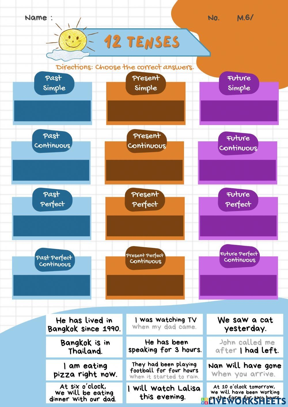 12 Tenses Free Interactive Worksheets 1391472 12 Tenses Free Interactive Worksheets 1391472