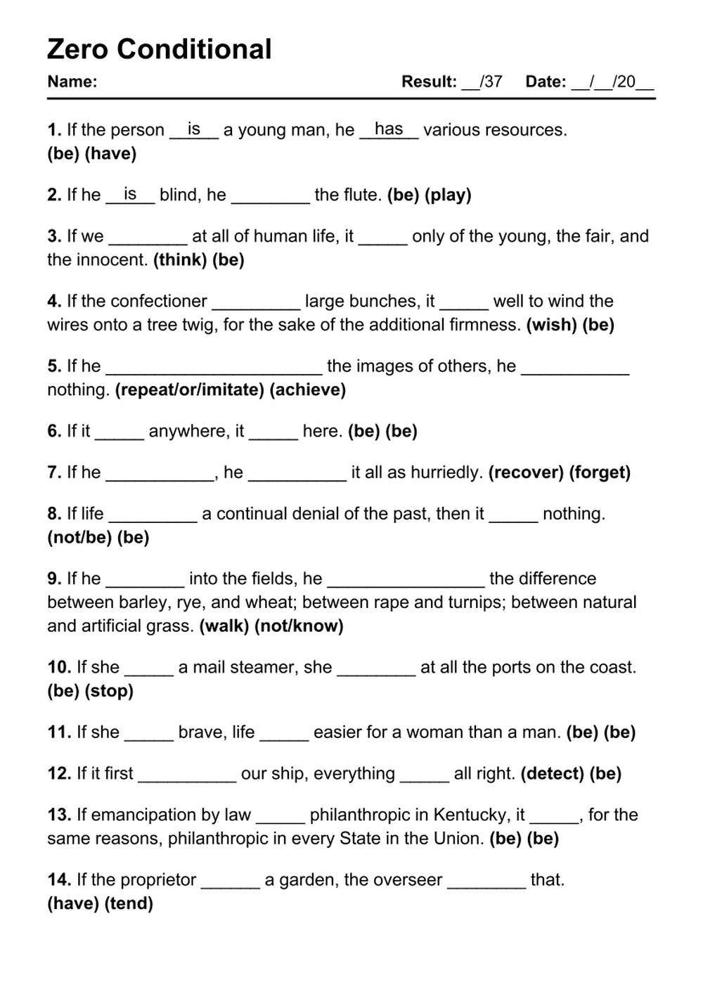 15 074 English Grammar PDF Worksheets With Answers Grammarism