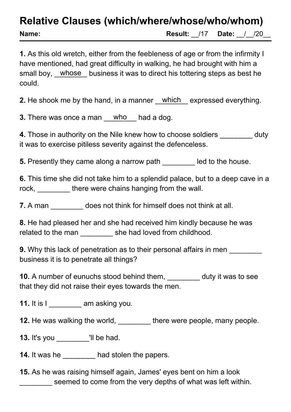 15 074 English Grammar PDF Worksheets With Answers Grammarism 15 074 English Grammar PDF Worksheets With Answers Grammarism