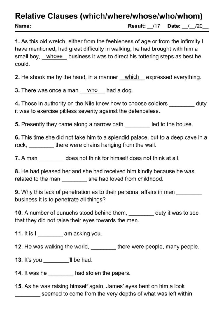 15 074 English Grammar PDF Worksheets With Answers Grammarism