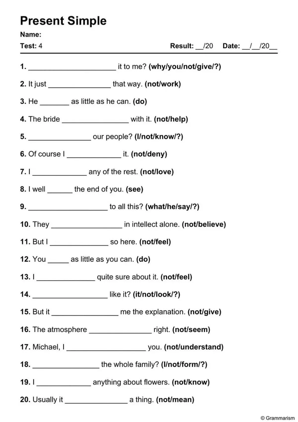 15 074 English Grammar Worksheets 312 219 Exercises 197 Topics Printable English Pdfs For ESL Teachers Students Instant Download Etsy