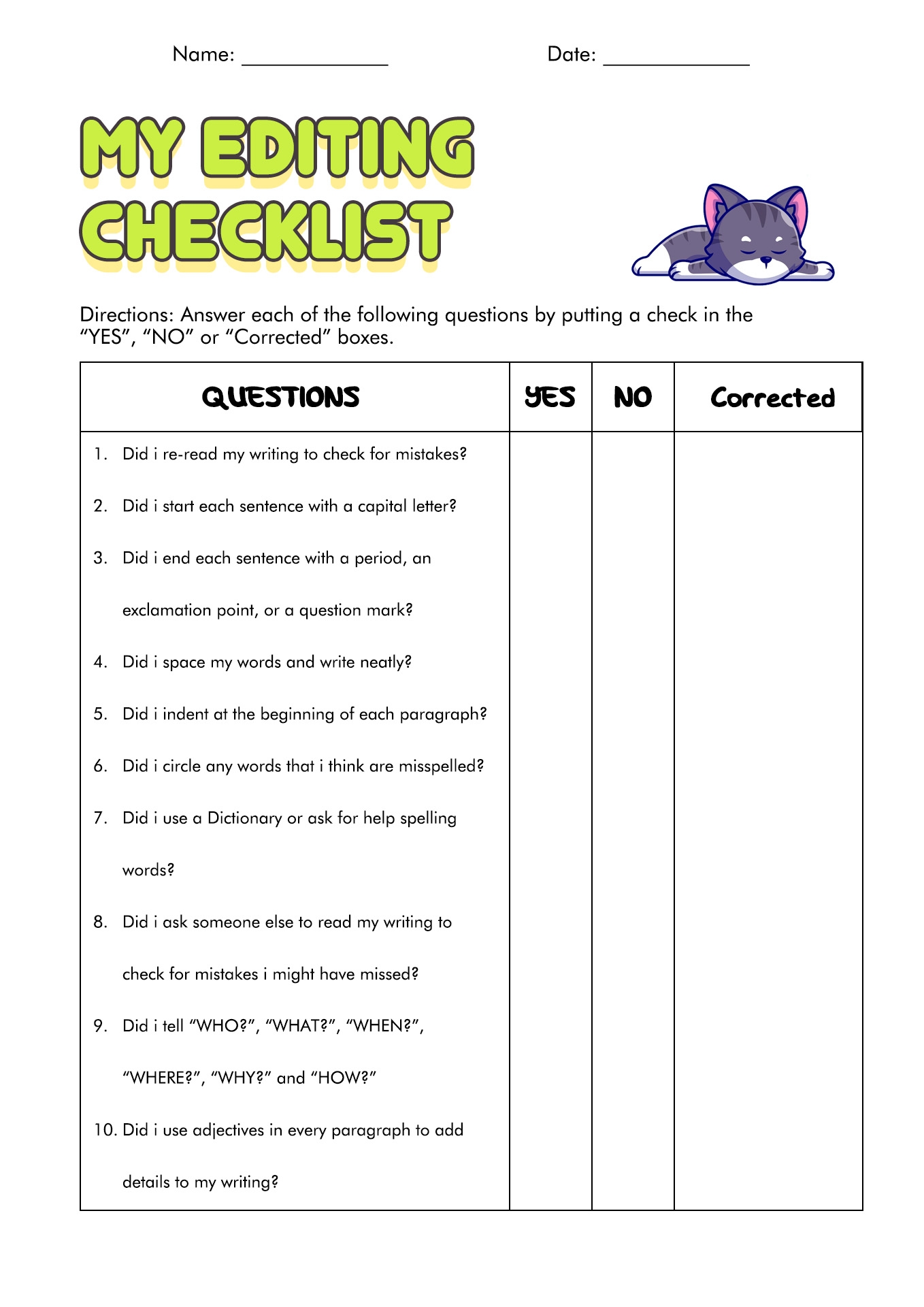 4th Grade Writing Grammar Worksheets 4th Grade Writing Grammar Worksheets