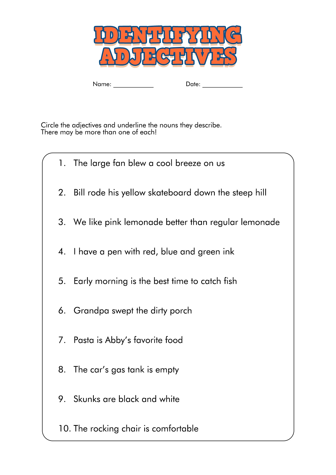 Grammar Worksheets For 4th Grade Grammar Worksheets For 4th Grade