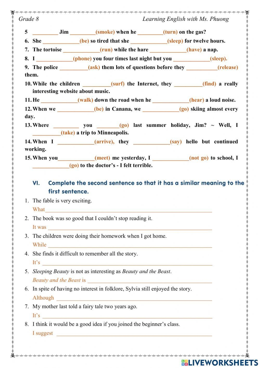 1769052 English 8 Unit 6 Grammar Cindy1993 