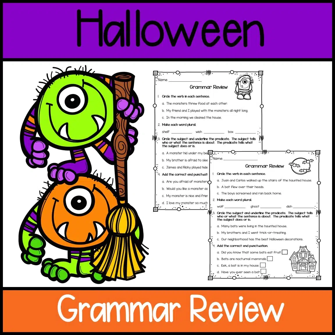 20 FREE Halloween Worksheets For First And Second Grade