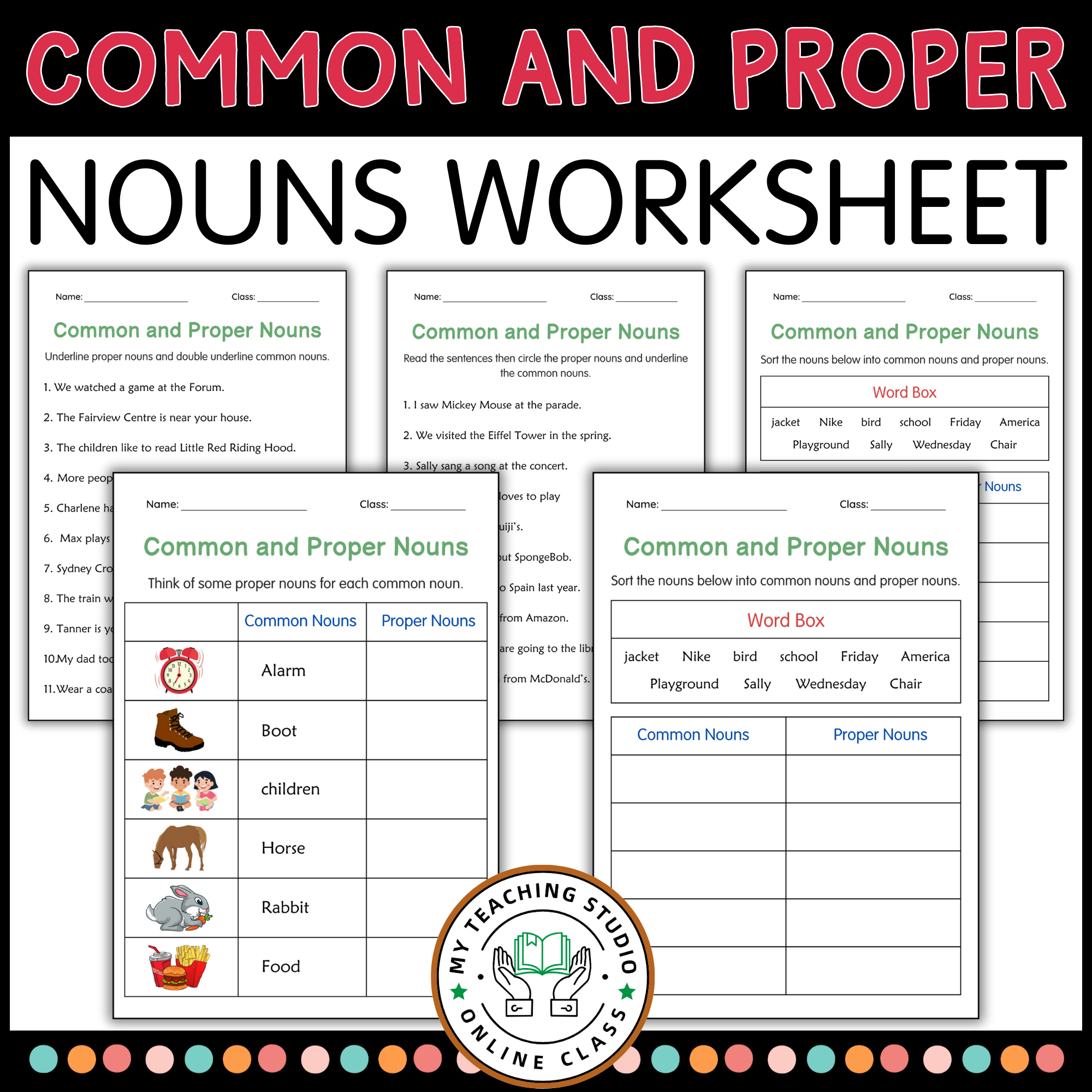 2nd Grade Common And Proper Nouns Grammar Activities Worksheets Made By Teachers 2nd Grade Common And Proper Nouns Grammar Activities Worksheets Made By Teachers