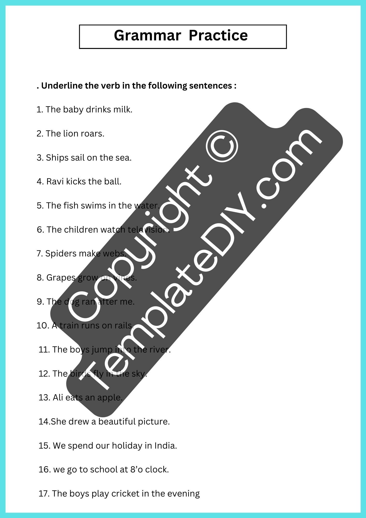 2nd Grade Grammar Worksheets Template Printable PDF Word 2nd Grade Grammar Worksheets Template Printable PDF Word