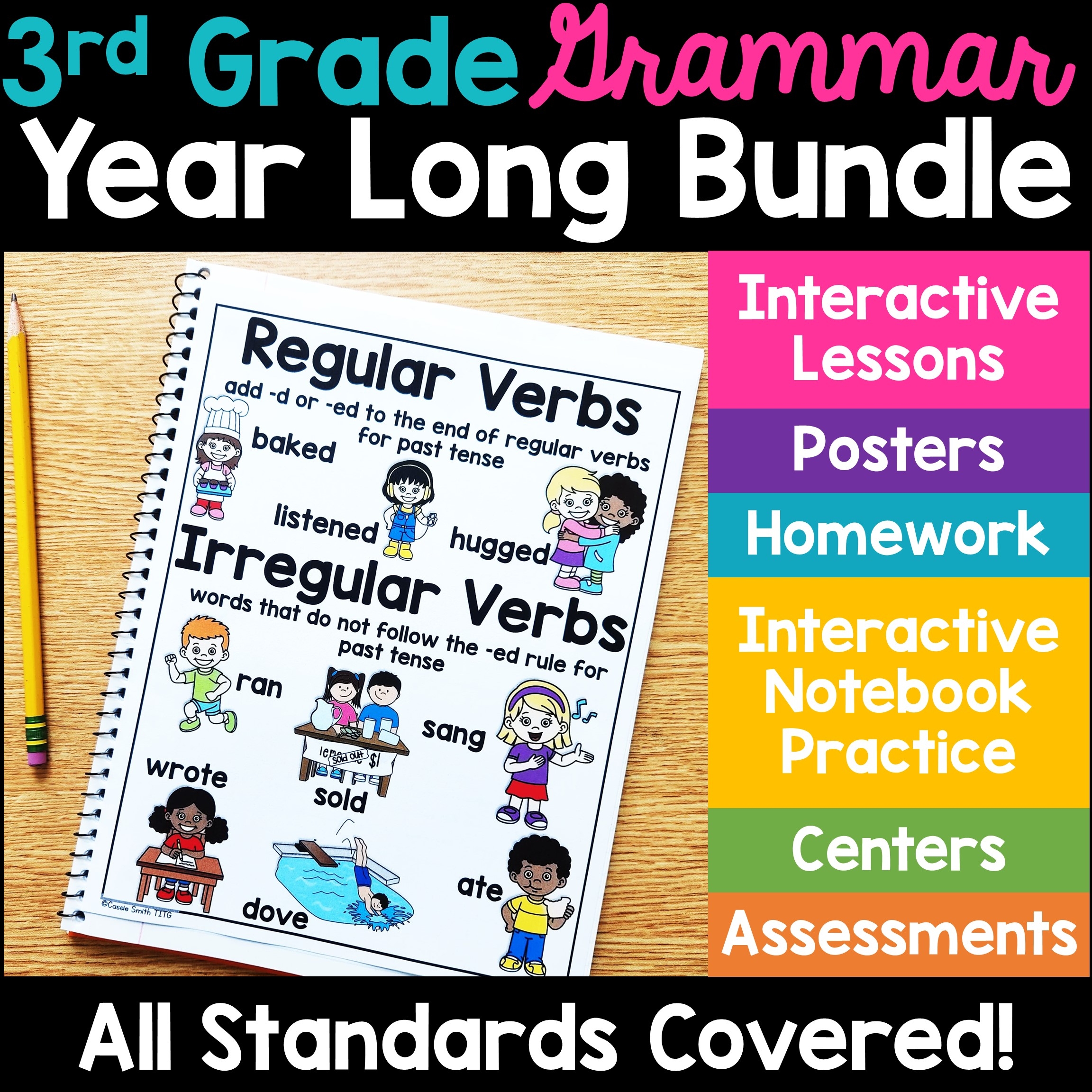 3rd Grade Grammar Worksheets U0026 Activities Year Long Bundle 3rd Grade Grammar Worksheets U0026 Activities Year Long Bundle