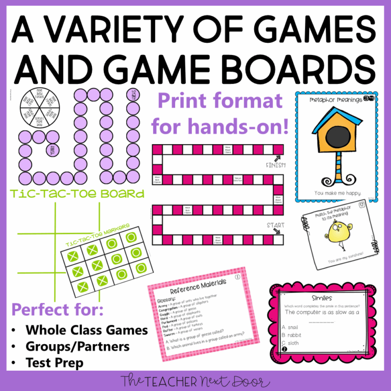 4th Grade Grammar Games Bundle Set 3 Print And Digital The Teacher Next Door