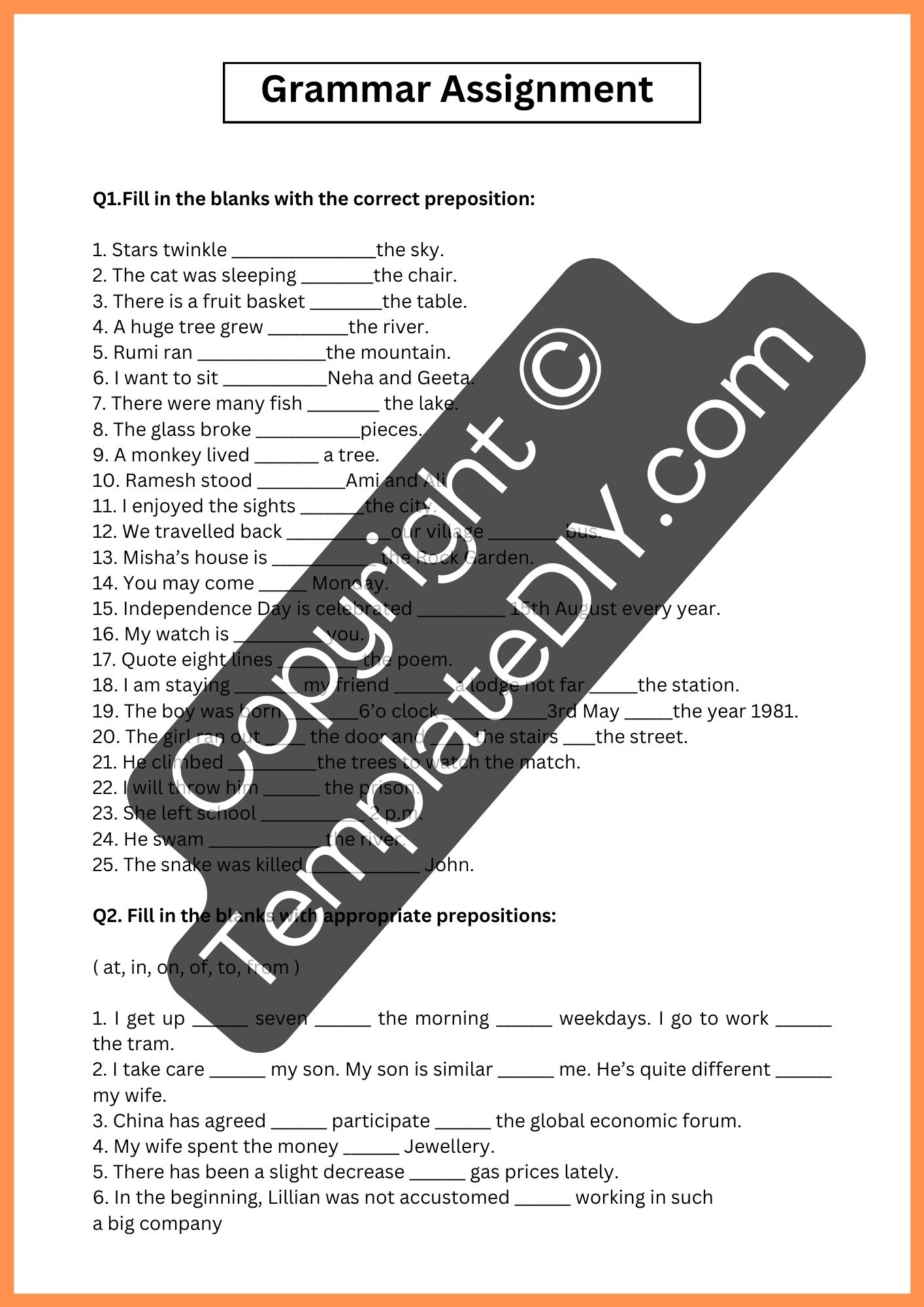 4 Grade Worksheets Grammar