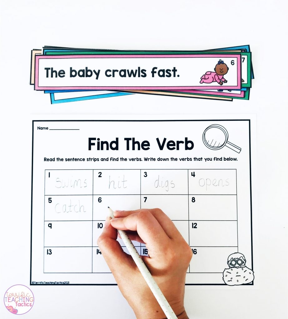 6 Verb Centers That Are Perfect For Grammar Instruction Terrific Teaching Tactics