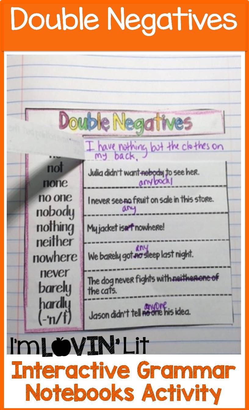 7 Double Negatives Ideas To Save Today Double Negative Negativity Reading Skills Activities And More 7 Double Negatives Ideas To Save Today Double Negative Negativity Reading Skills Activities And More