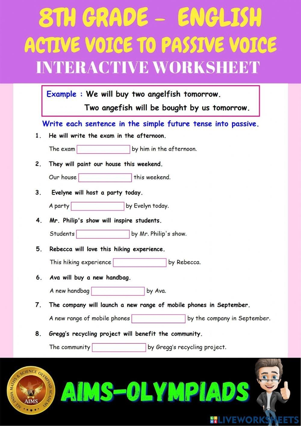8th english Gra Free Interactive Worksheets 1098759