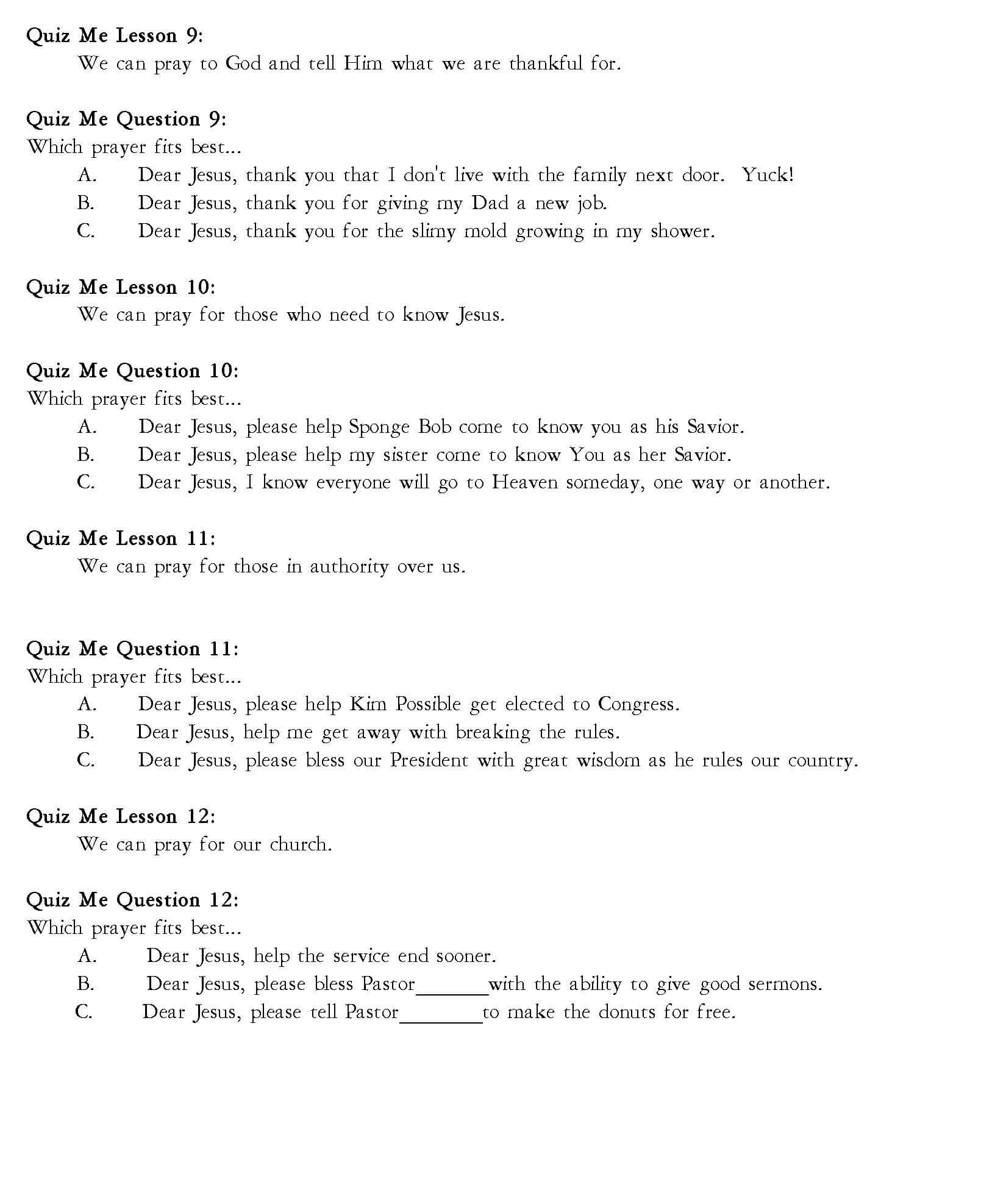 A Quiz Worksheet With Multiple choice Questions On English Grammar And Vocabulary The Scripture Lady A Quiz Worksheet With Multiple choice Questions On English Grammar And Vocabulary The Scripture Lady