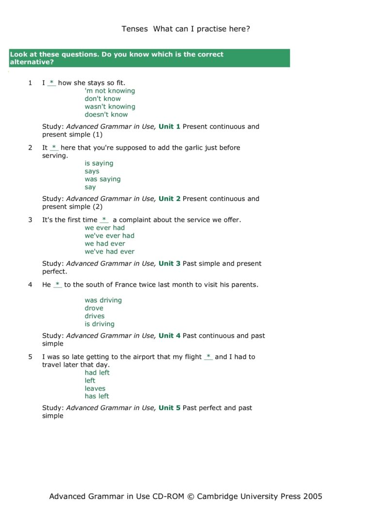 Advanced English Grammar In Use Supplementary Exercises Flip EBook Pages 1 50 AnyFlip