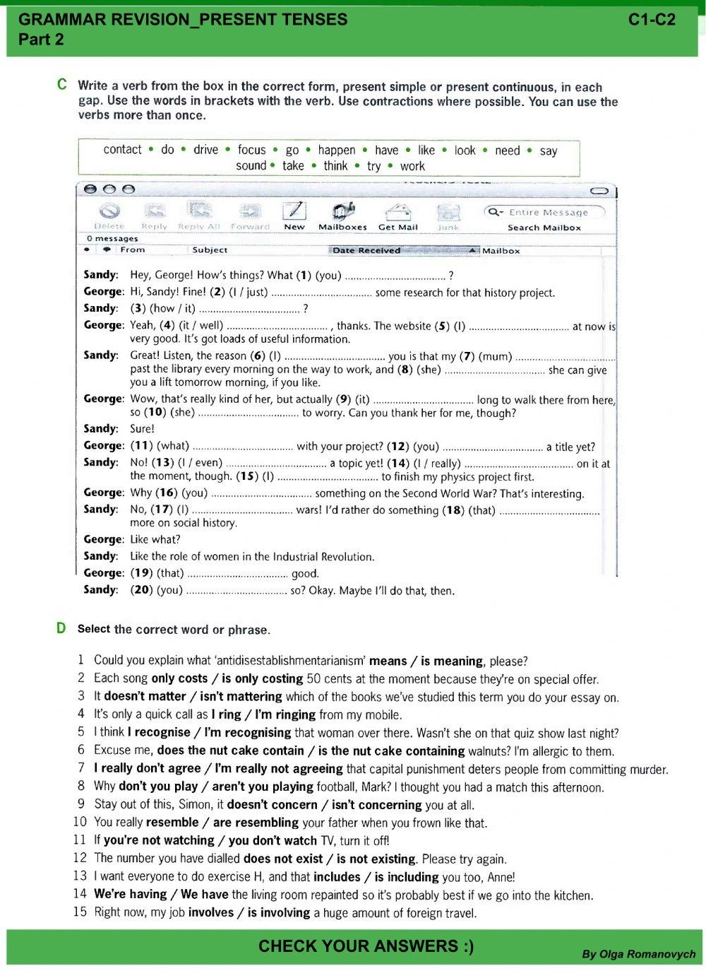 ADVANCED GRAMMA Free Interactive Worksheets 6362042