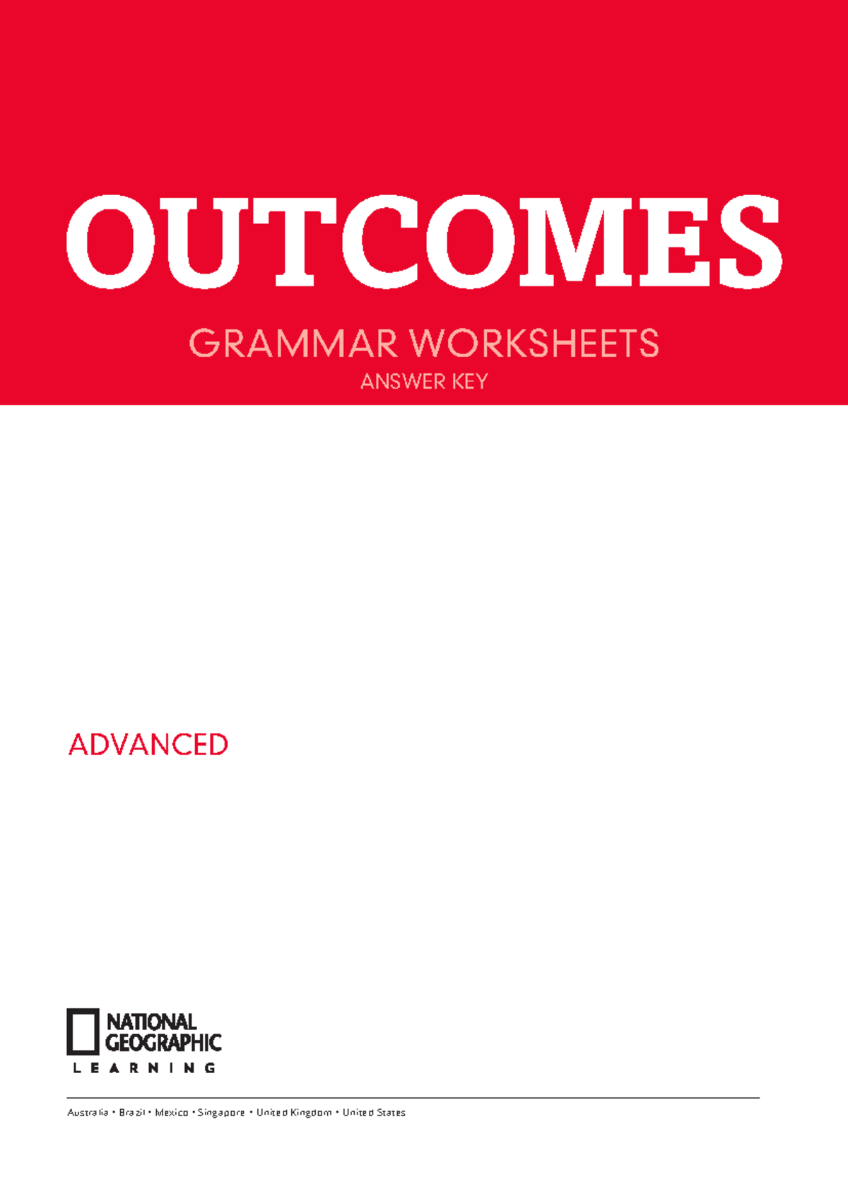 Reverse Grammar Worksheet Answers