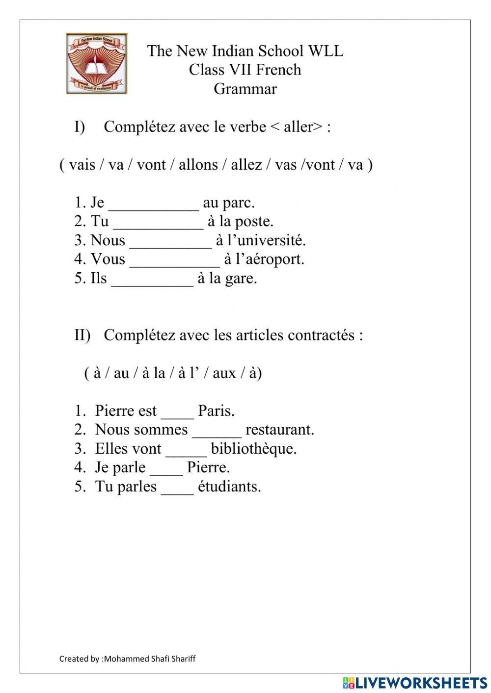 Aller Articles Free Interactive Worksheets 1673022 Aller Articles Free Interactive Worksheets 1673022
