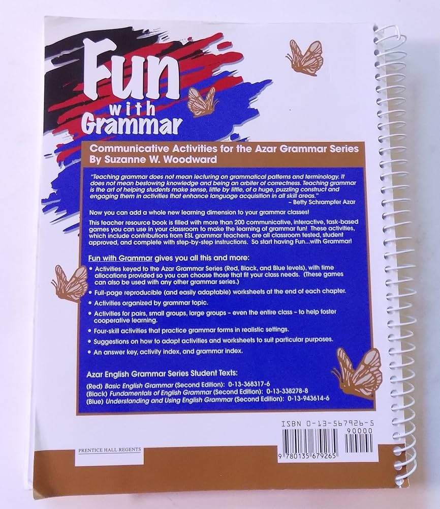 Amazon Fun With Grammar Communicative Activities For The Azar Grammar Series Teacher s Resource Book 9780135679265 Woodward Suzanne Books