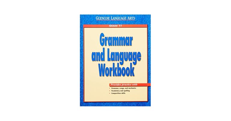 Amazon Glencoe Language Arts Grammar And Language Workbook Grade 11 9780028183039 McGraw Hill Libros
