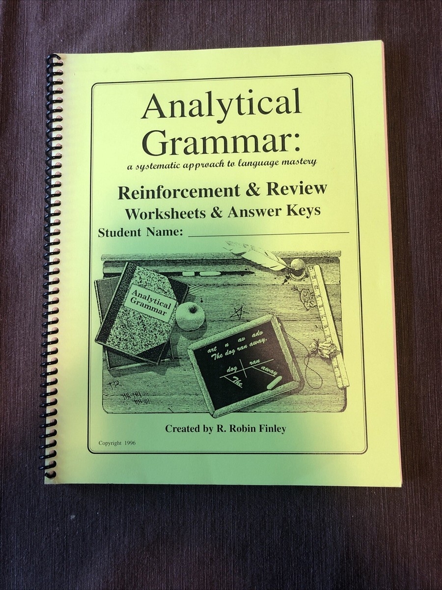 Analytical Grammar Reinforcement Review Worksheets Answer Keys EBay