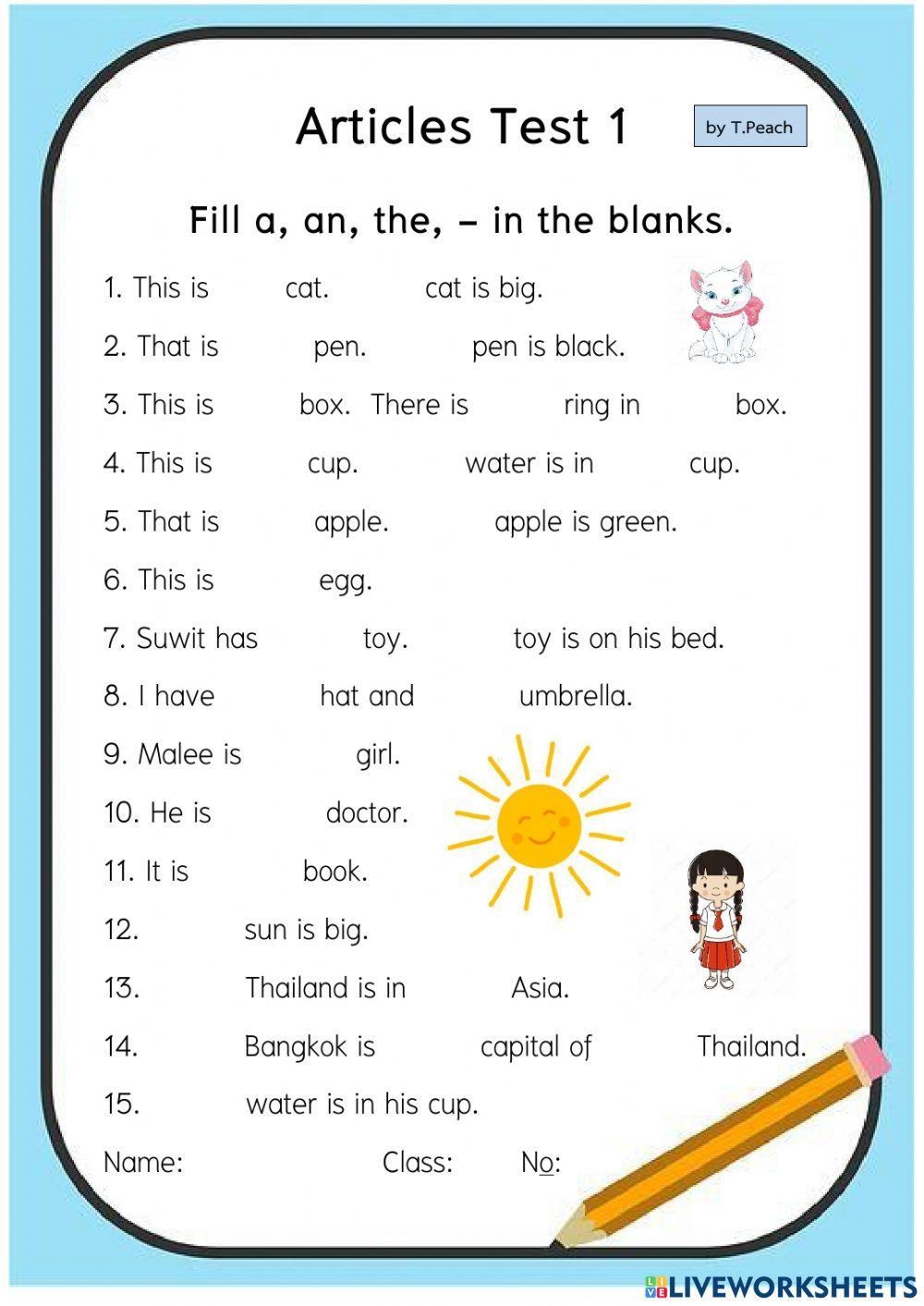 Articles A an t Free Interactive Worksheets 1185975 Articles A an t Free Interactive Worksheets 1185975