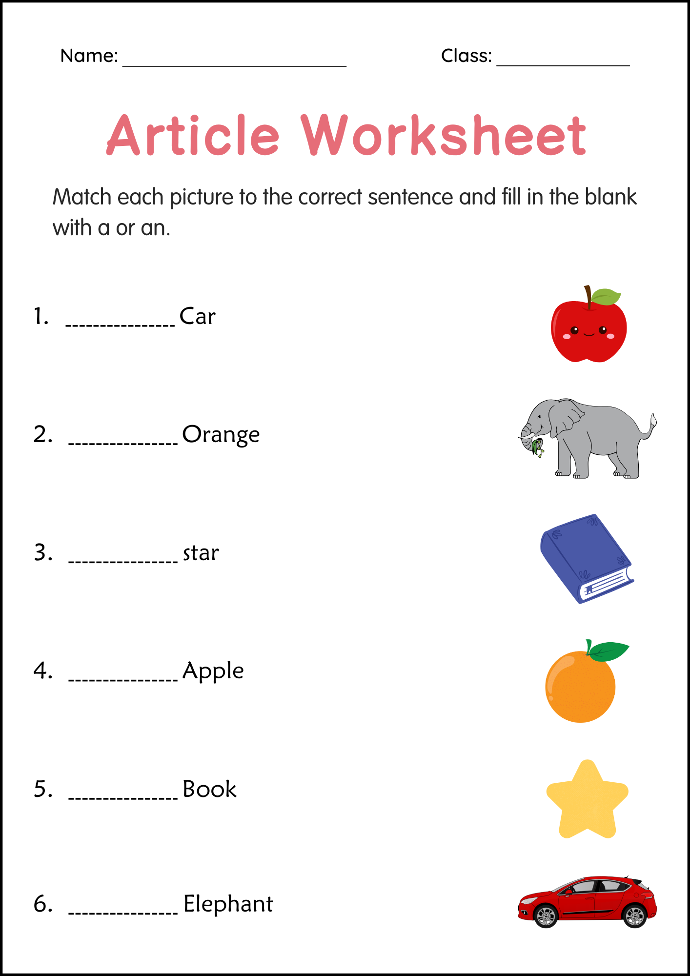 Articles A And An Grammar Worksheets For Grade 1 2 3 Made By Teachers Articles A And An Grammar Worksheets For Grade 1 2 3 Made By Teachers