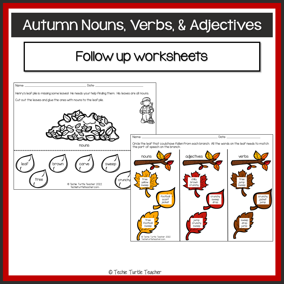 Fall Grammar Worksheets Fall Grammar Worksheets