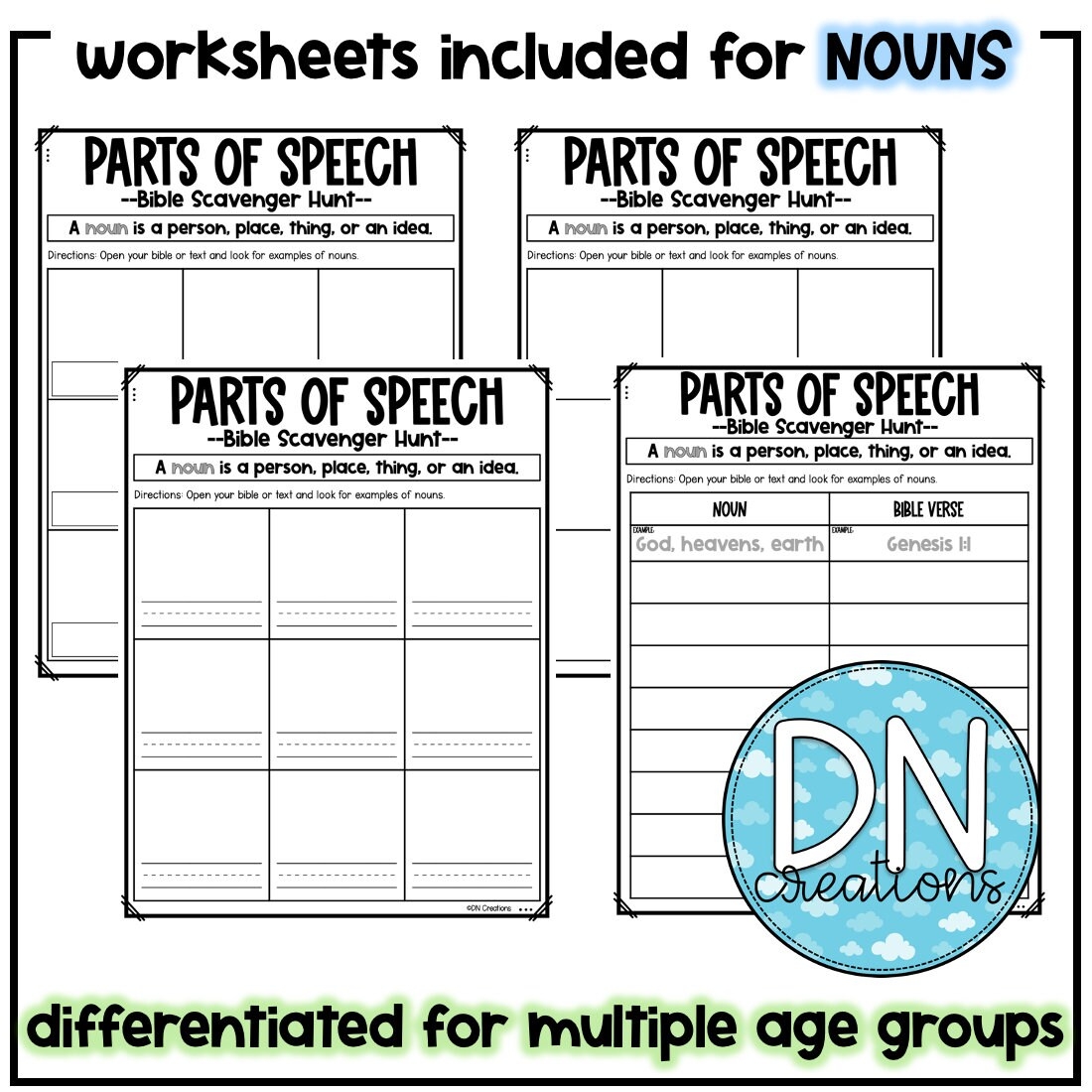 Bible Grammar Worksheets Parts Of Speech Homeschool PDF Etsy Bible Grammar Worksheets Parts Of Speech Homeschool PDF Etsy