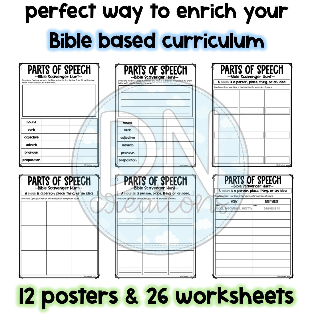 Bible Grammar Worksheets Parts Of Speech Homeschool PDF Etsy Bible Grammar Worksheets Parts Of Speech Homeschool PDF Etsy