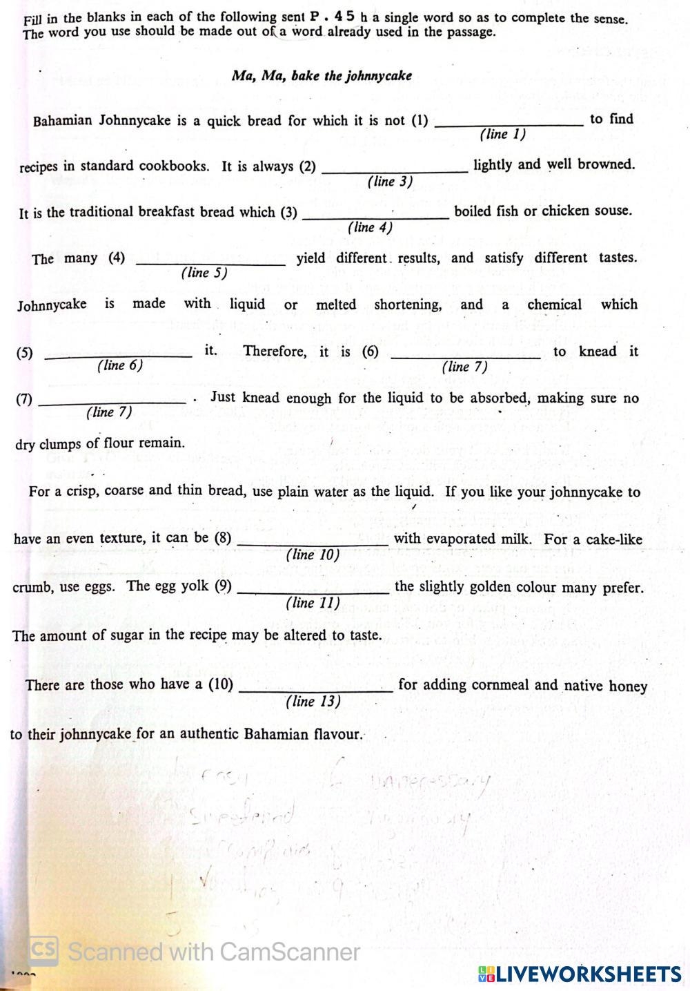 BJC Close Passa Free Interactive Worksheets 7154907