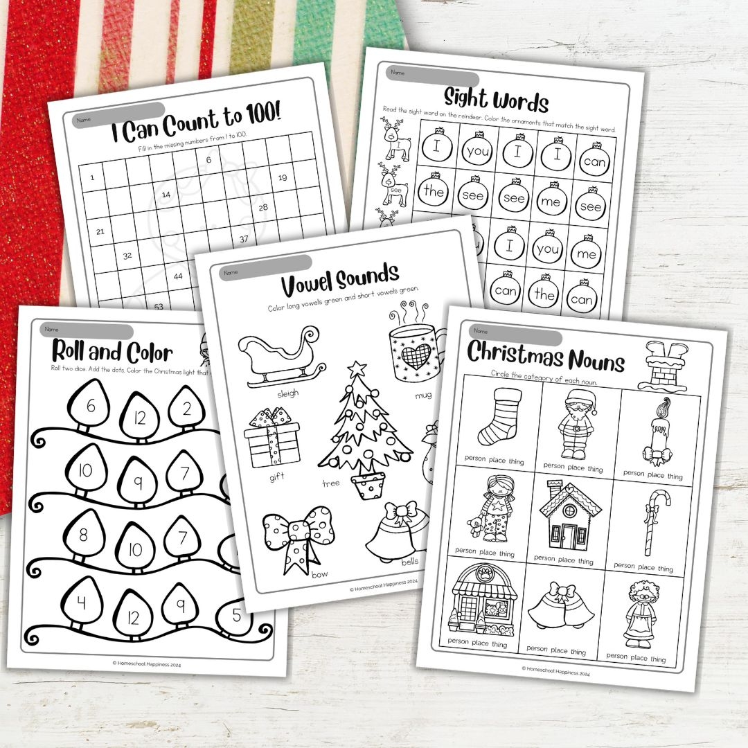 Christmas Grammar Worksheets For First Grade