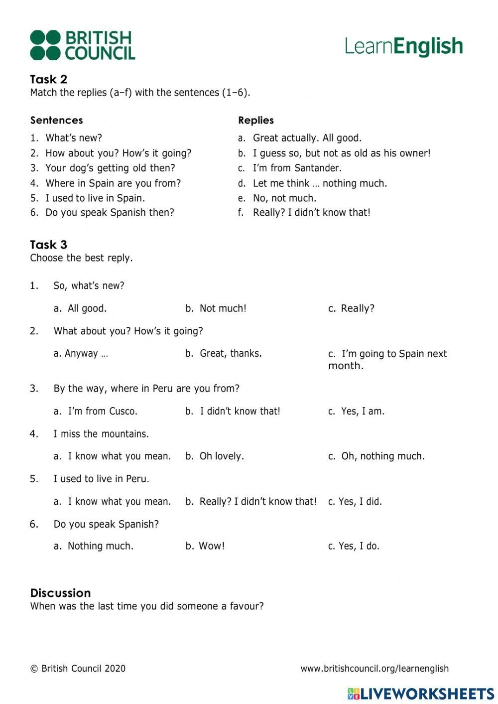 British Council Grammar Worksheets British Council Grammar Worksheets