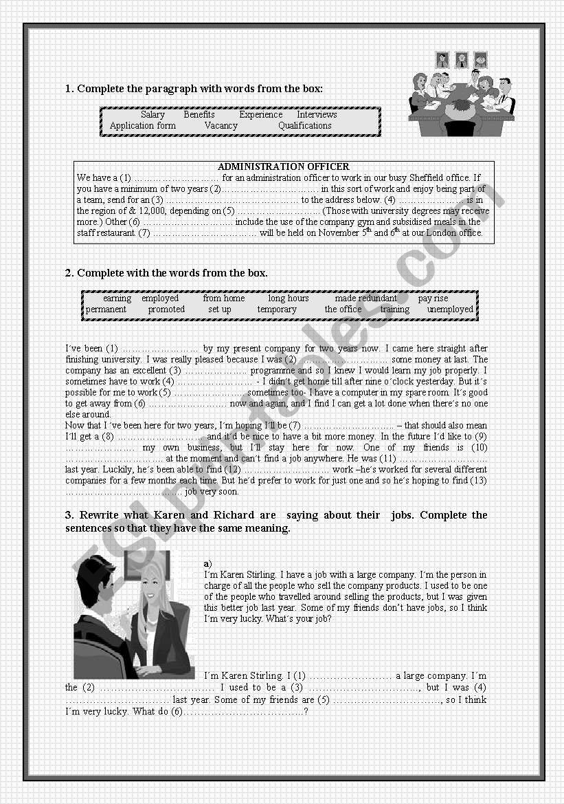 Business English 6 Pages Exercises On Vocabulary And Grammar With ANSWERS ESL Worksheet By Mjpa Business English 6 Pages Exercises On Vocabulary And Grammar With ANSWERS ESL Worksheet By Mjpa