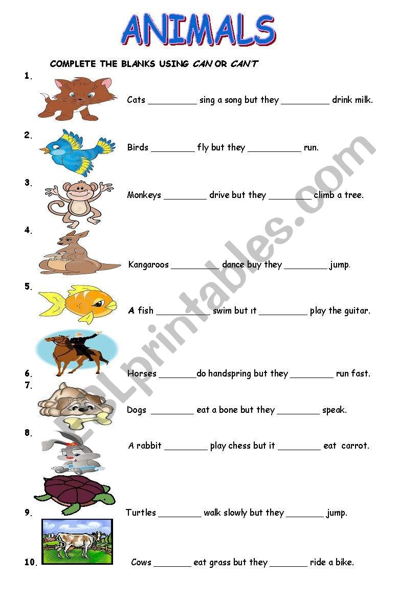 Can Can T Worksheet ESL Worksheet By Daylight28 Can Can T Worksheet ESL Worksheet By Daylight28