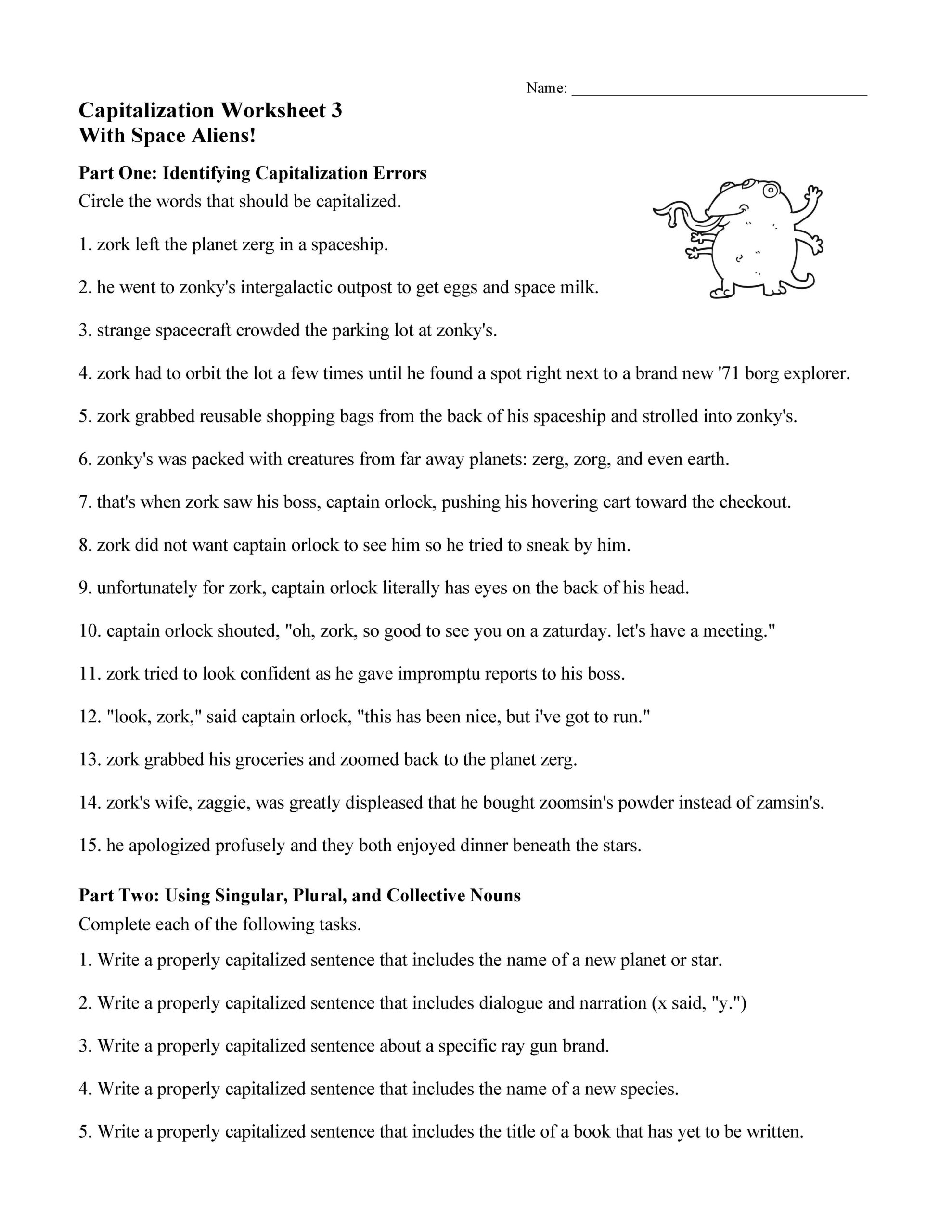 Capitalization Worksheets Lessons And Tests Language Arts Activities Capitalization Worksheets Lessons And Tests Language Arts Activities
