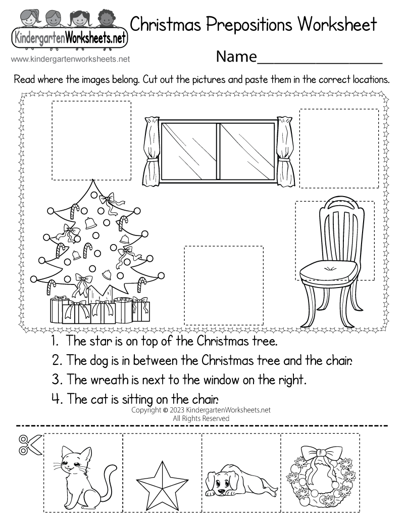 Christmas Prepositions Worksheet Free Printable Digital PDF Christmas Prepositions Worksheet Free Printable Digital PDF