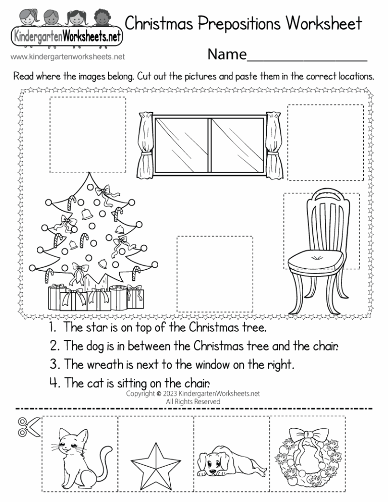 Christmas Prepositions Worksheet Free Printable Digital U0026 PDF