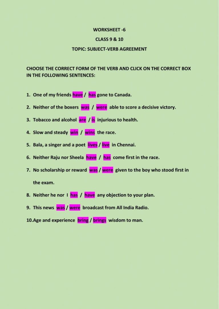 Class 10 Grammar Free Interactive Worksheets 525915