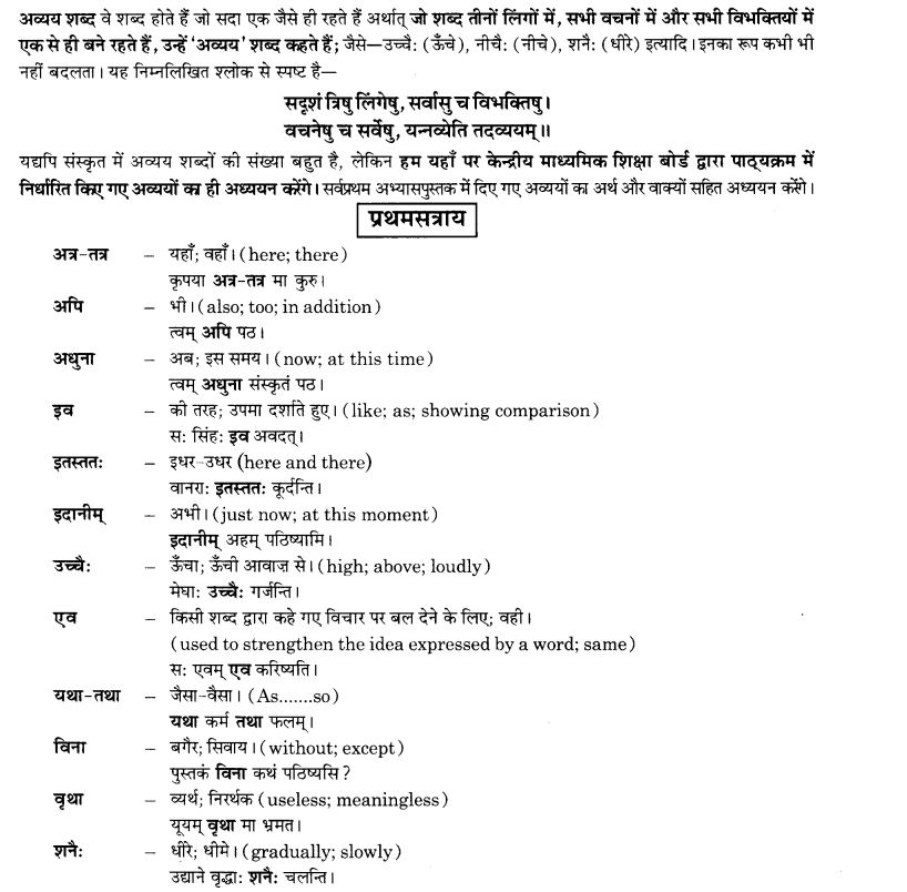 Class 10 Sanskrit Grammar Book Solutions Learn CBSE Class 10 Sanskrit Grammar Book Solutions Learn CBSE
