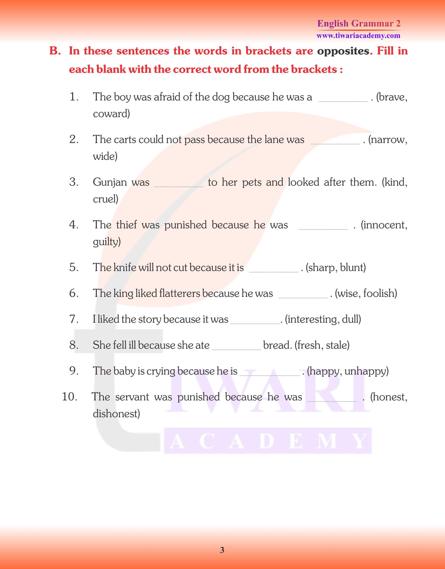 Reverse Grammar Worksheet Answers Pdf