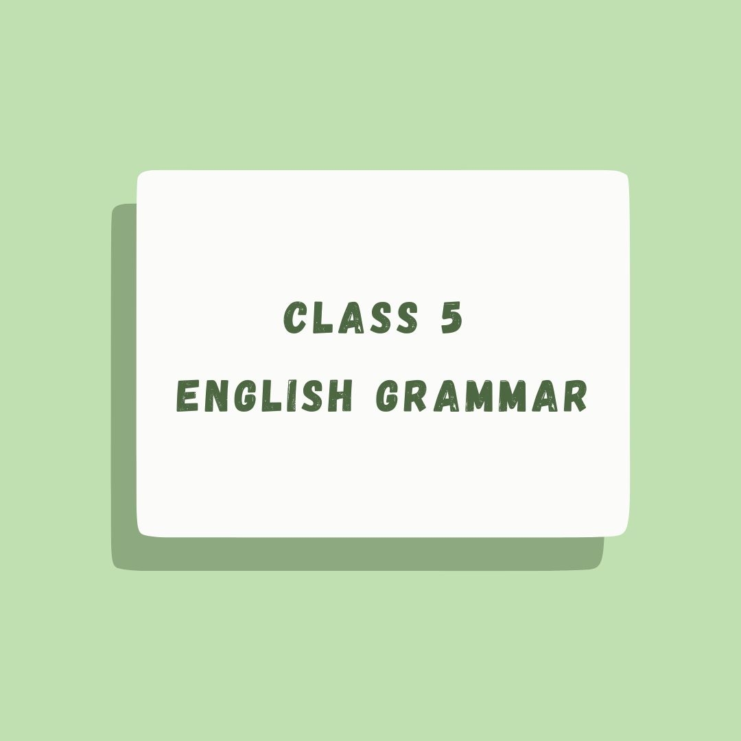Class 5 English Grammar Worksheets Book U0026 Syllabus