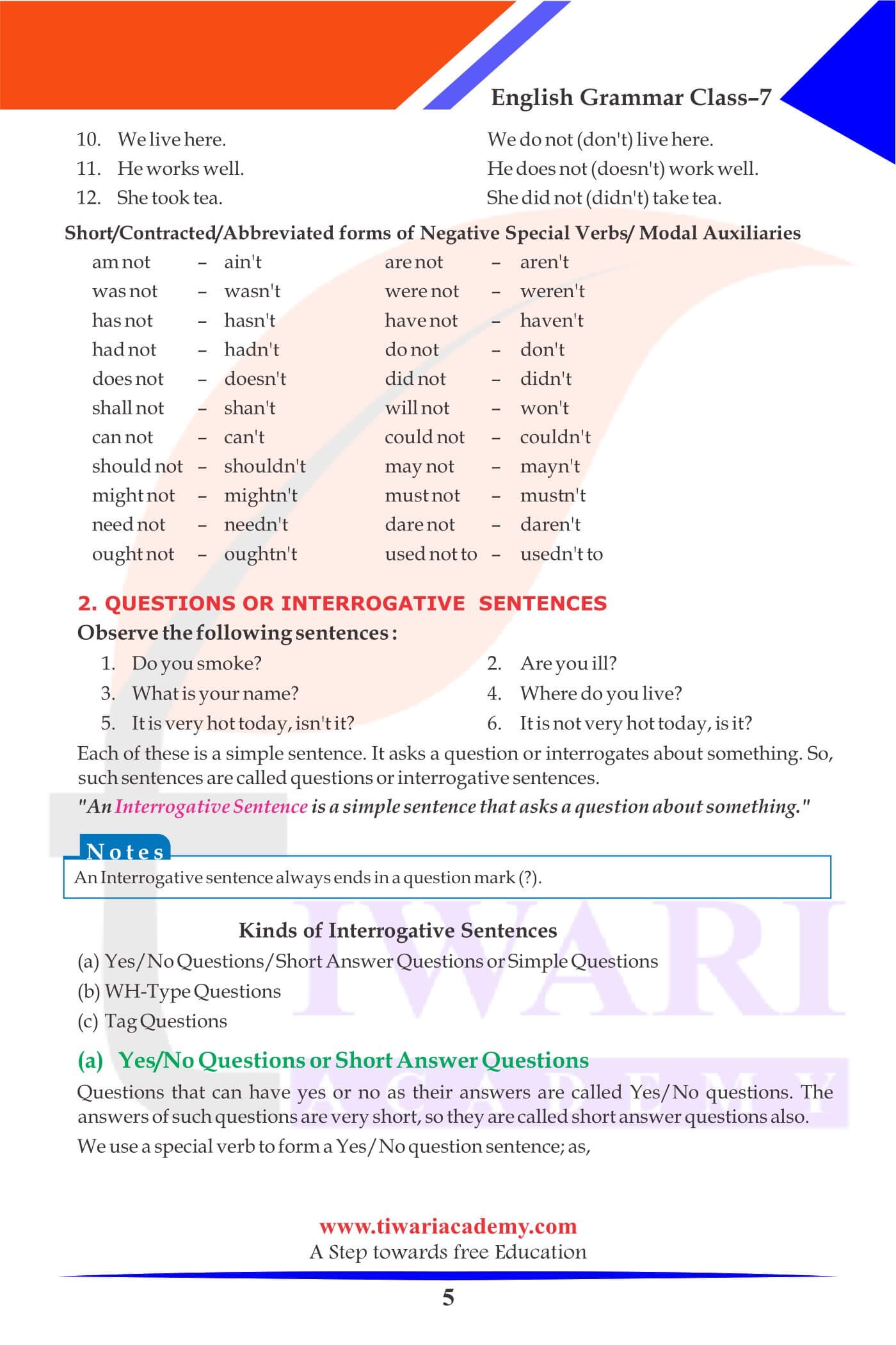 Class 7 English Grammar Chapter 1 The Sentence Updated For 2025 26 Class 7 English Grammar Chapter 1 The Sentence Updated For 2025 26