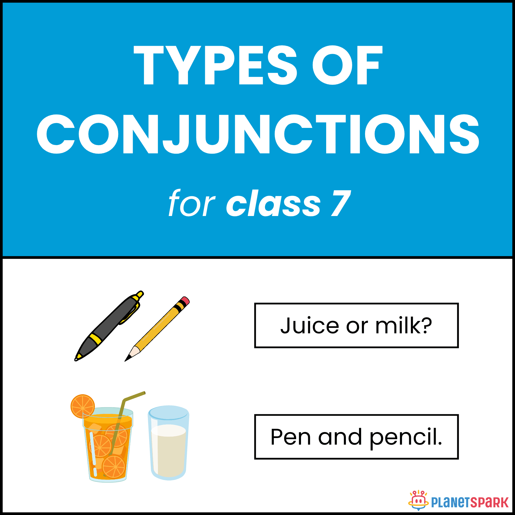 Class 7 English Grammar Worksheet On Types Of Conjunctions PlanetSpark Class 7 English Grammar Worksheet On Types Of Conjunctions PlanetSpark