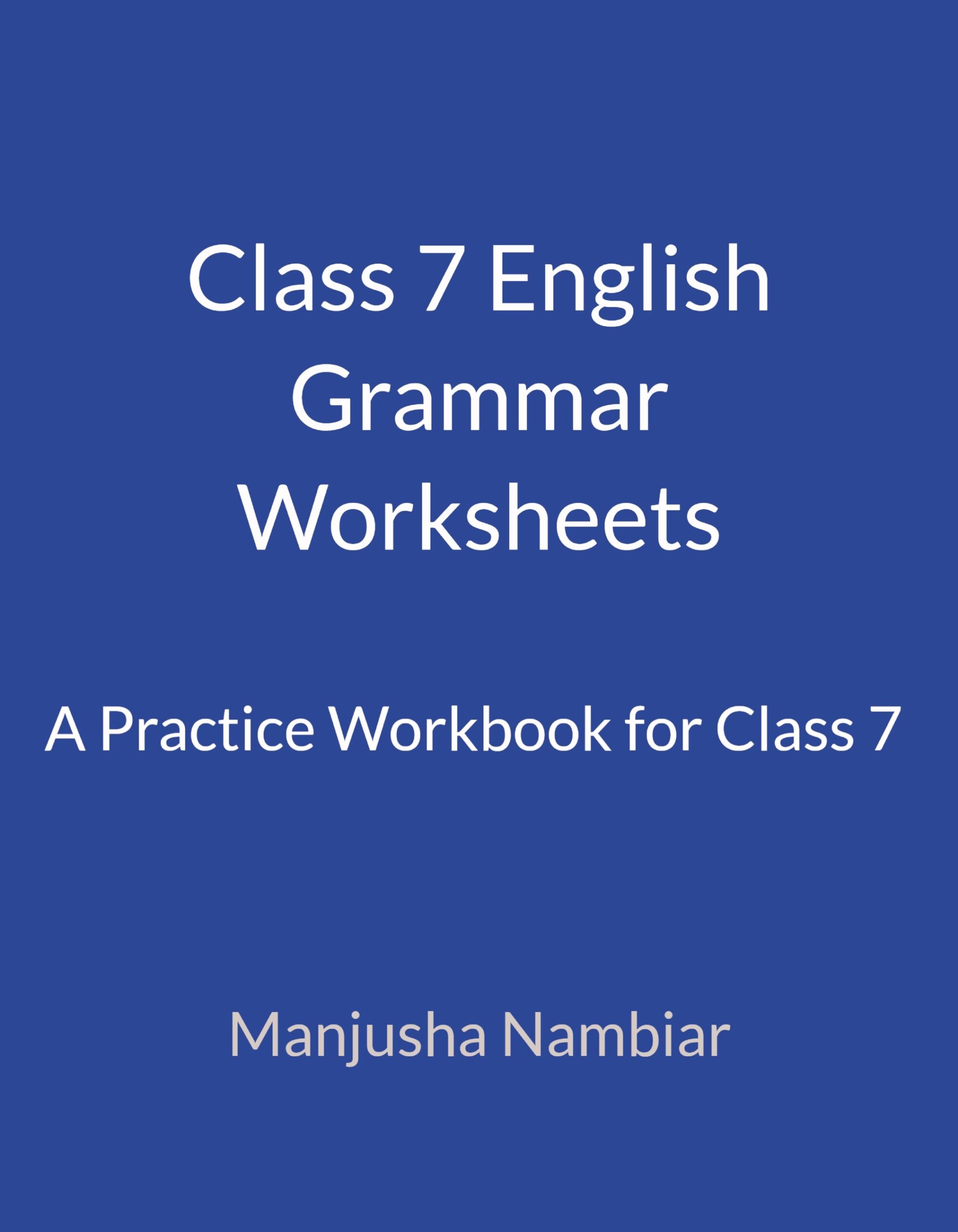 Class 7 English Grammar Worksheets Pothi Class 7 English Grammar Worksheets Pothi